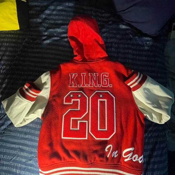 Supreme King Hooded Varsity Jacket スタジャン